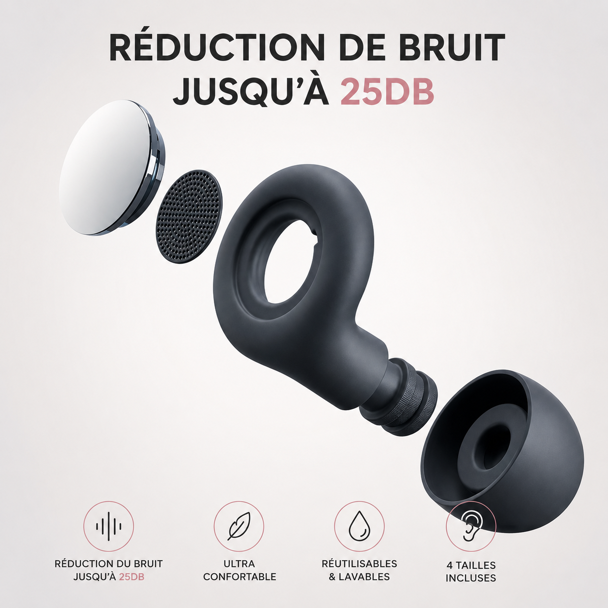 QuietPlug™ – Solo – 1 paire